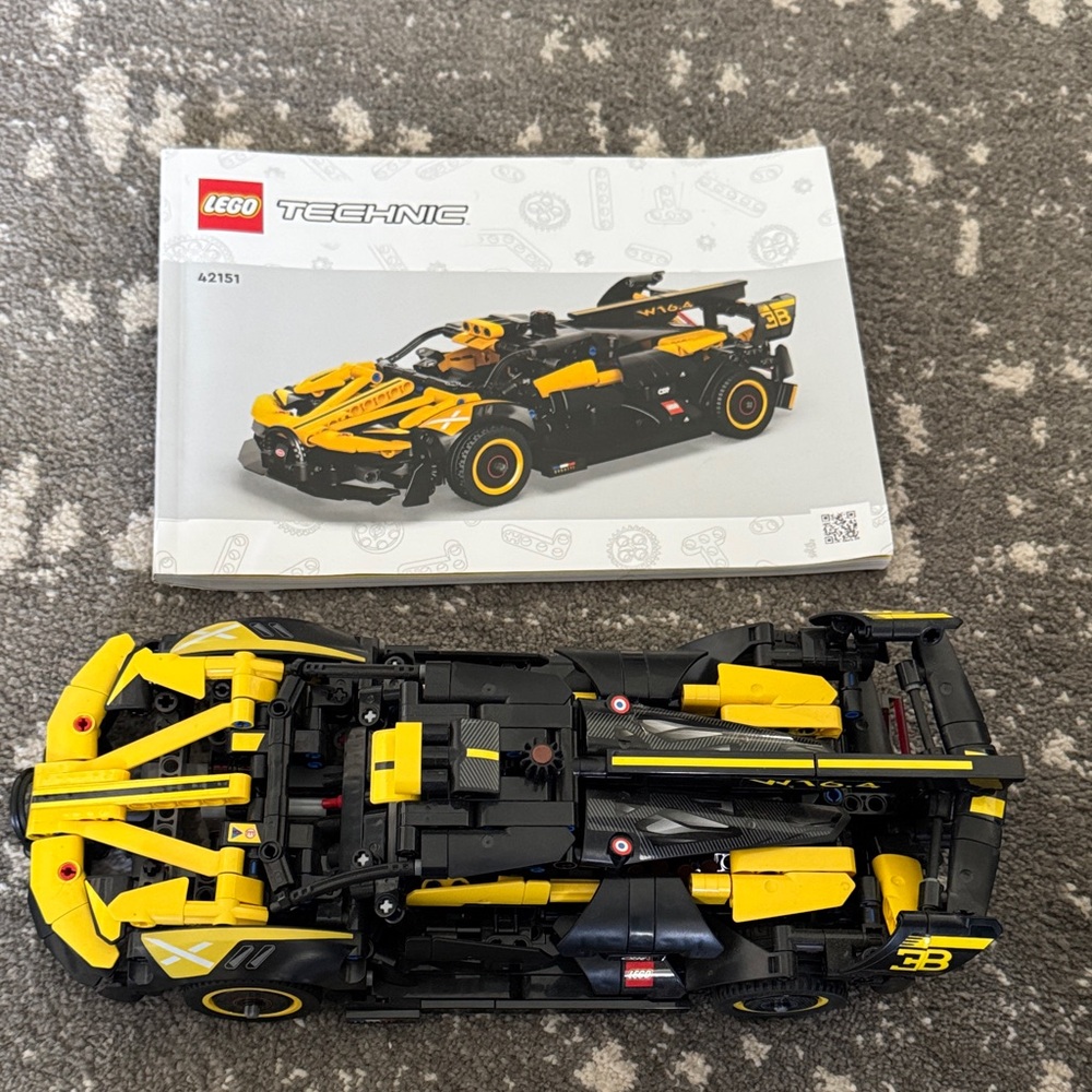 Lego Technic Black & Yellow Racing Supercar Model